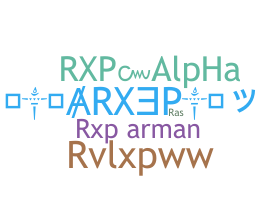 Apelido - rXp
