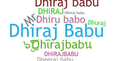 Apelido - Dhirajbabu
