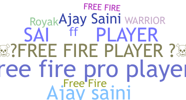 Apelido - Freefireplayer