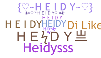 Apelido - Heidy