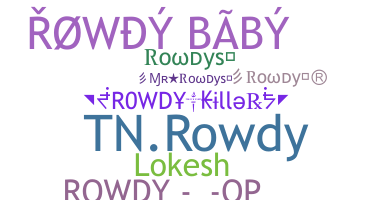 Apelido - Rowdys