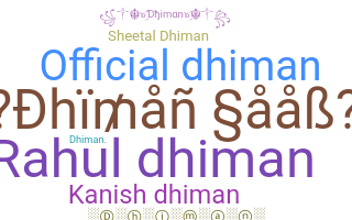 Apelido - Dhiman