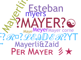 Apelido - Mayer
