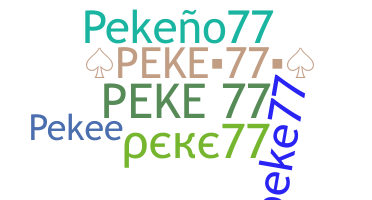 Apelido - Peke77