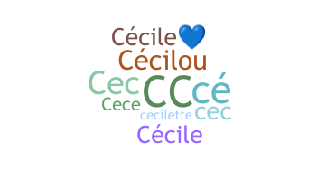 Apelido - Cecile