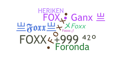 Apelido - Foxx