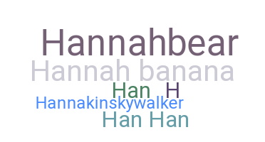 Apelido - Hannah