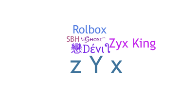 Apelido - Zyx