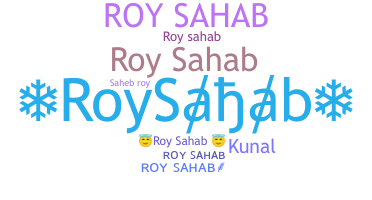 Apelido - RoySahab