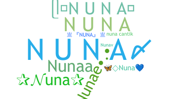 Apelido - Nuna