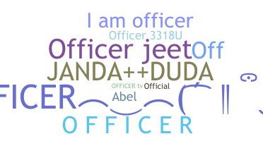 Apelido - Officer