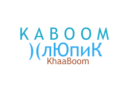 Apelido - Kaboom