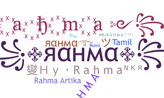 Apelido - Rahma