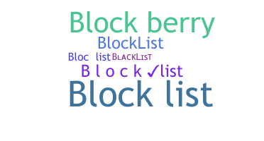 Apelido - Blocklist