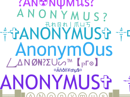 Apelido - Anonymus