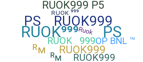 Apelido - RUOK999