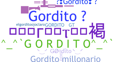 Apelido - Gordito