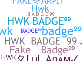 Apelido - Badge