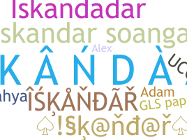 Apelido - Iskandar
