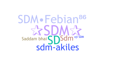 Apelido - SDM