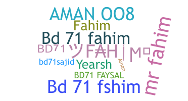 Apelido - Bd71Fahim