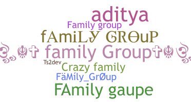 Apelido - FamilyGroup