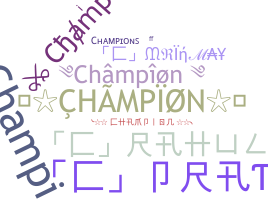 Apelido - Champion