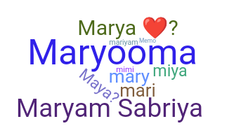 Apelido - Maryam