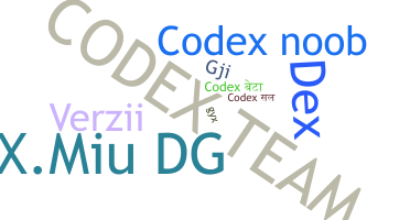 Apelido - Codex