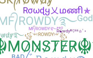 Apelido - Rowdy