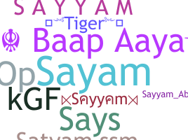 Apelido - Sayyam