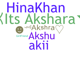 Apelido - Akshra