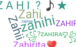 Apelido - Zahira