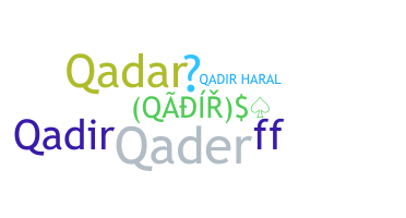 Apelido - Qadir