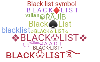 Apelido - blacklist