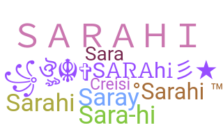 Apelido - sarahi