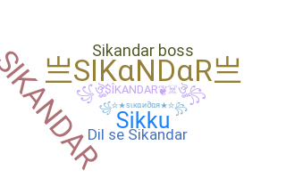 Apelido - Sikandar