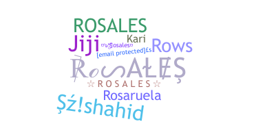 Apelido - Rosales