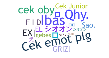 Apelido - cek