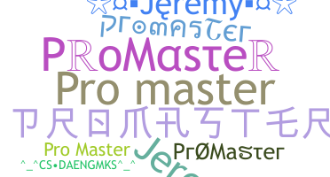 Apelido - ProMaster