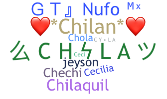 Apelido - Chila