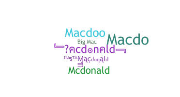 Apelido - Macdonald
