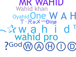 Apelido - Wahid