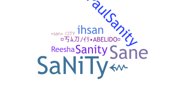 Apelido - SaNiTy