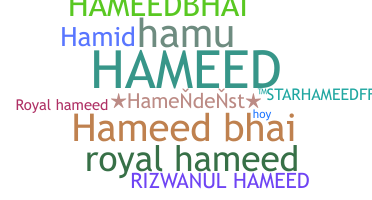 Apelido - Hameed