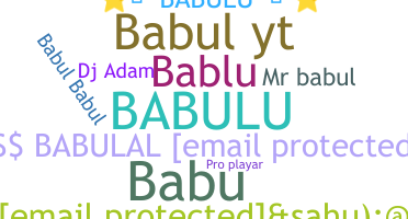 Apelido - Babulu