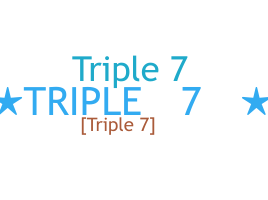 Apelido - Triple7