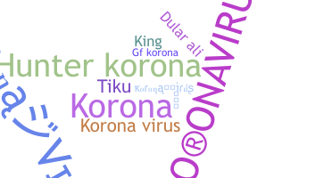 Apelido - koronavirus
