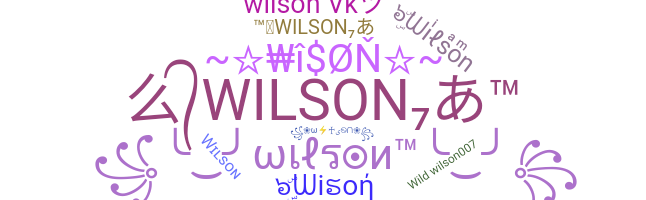 Apelido - Wilson