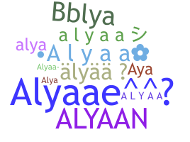 Apelido - Alyaa
